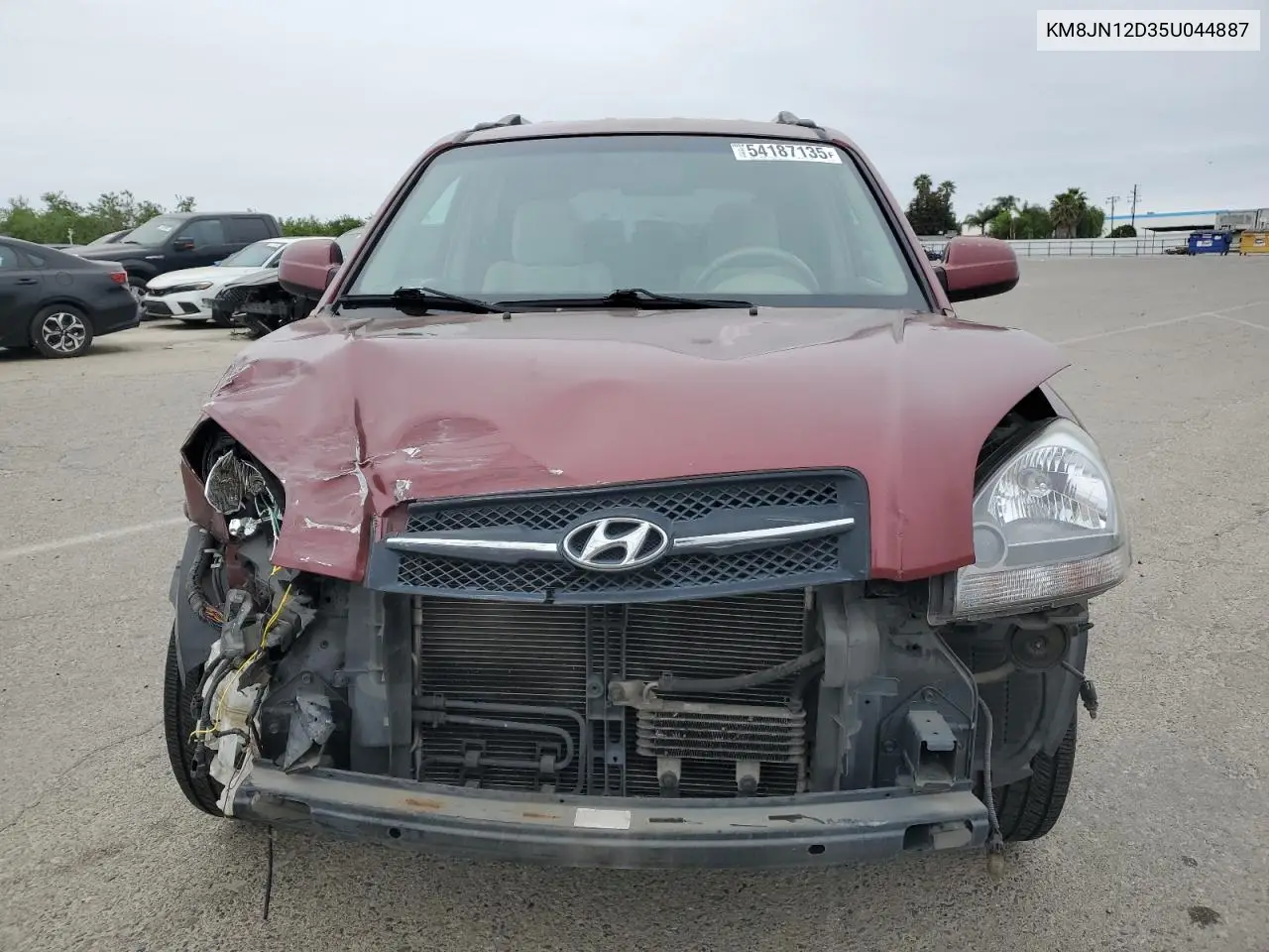 2005 Hyundai Tucson Gls VIN: KM8JN12D35U044887 Lot: 54187135