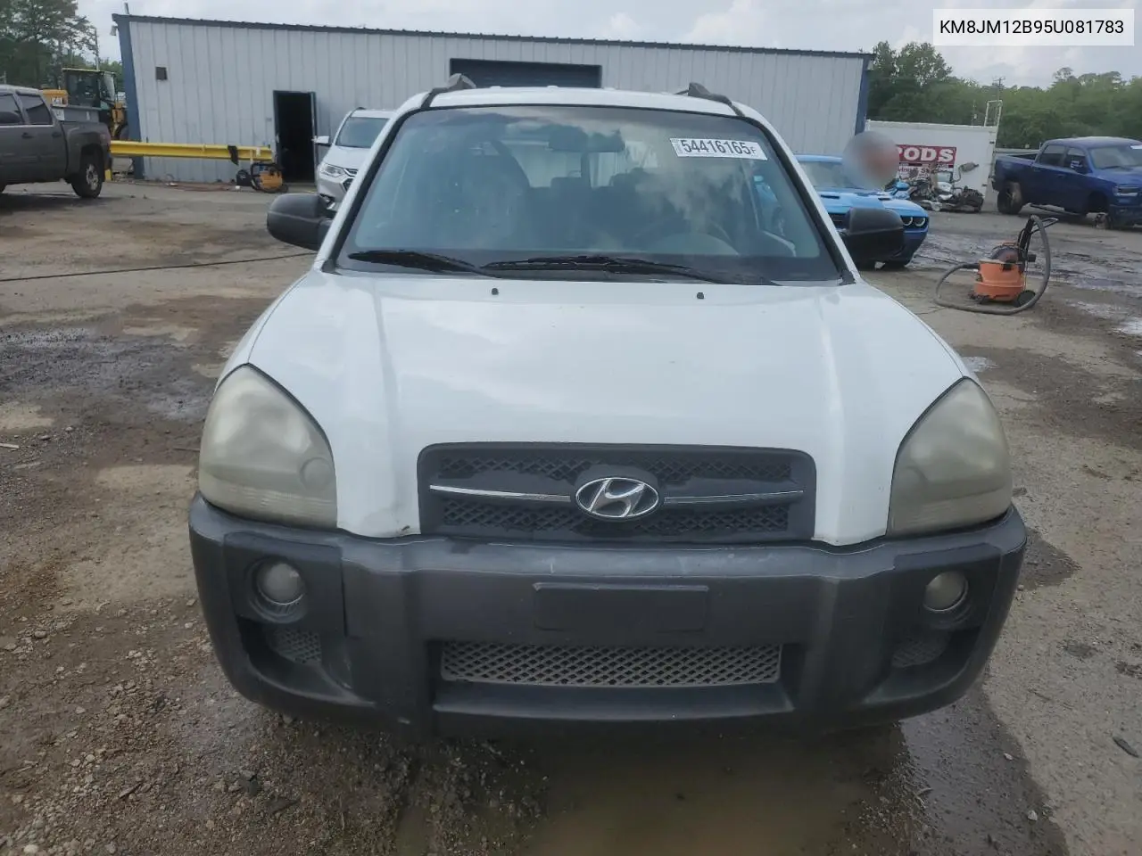 2005 Hyundai Tucson Gl VIN: KM8JM12B95U081783 Lot: 54416165