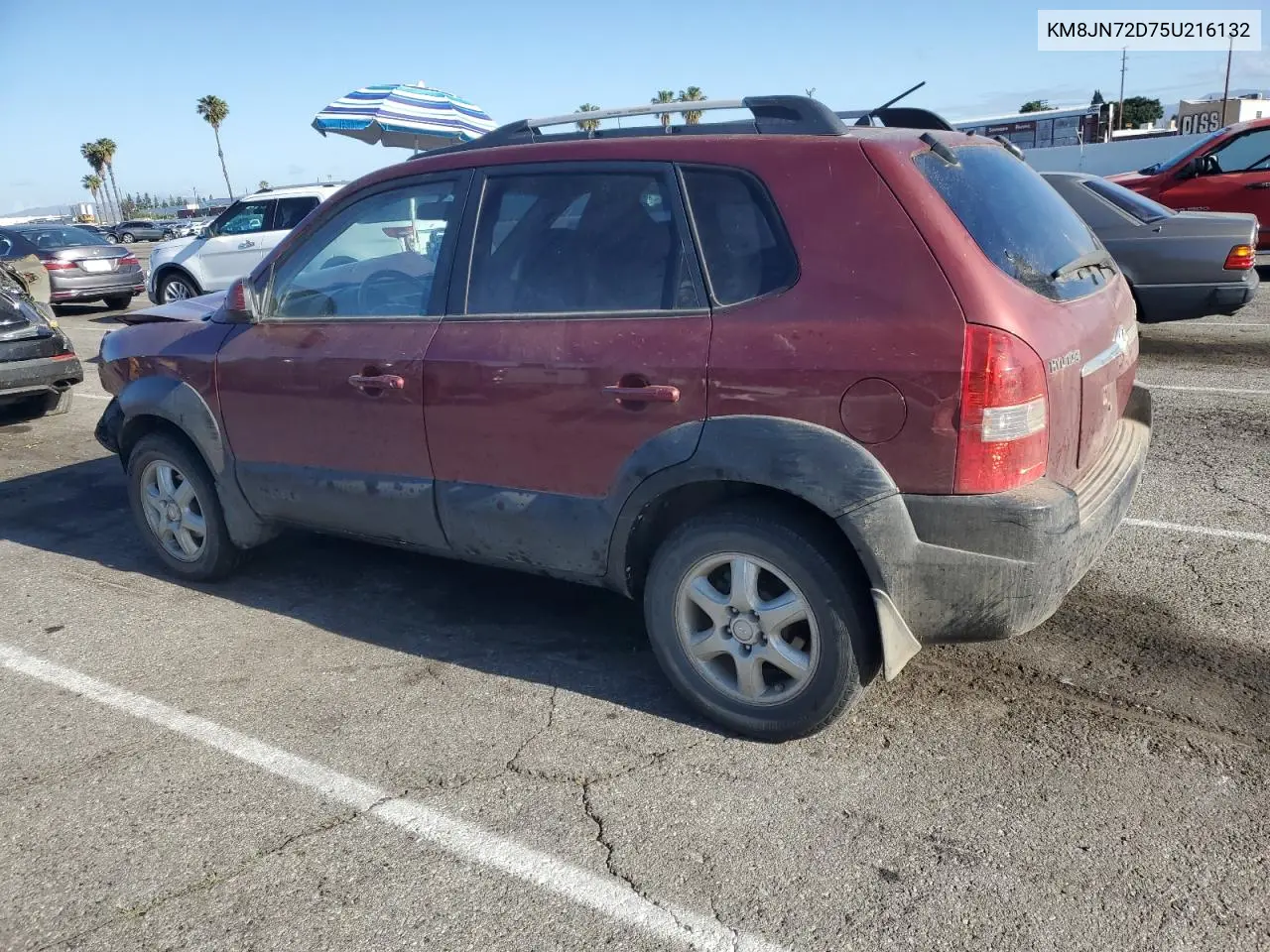 2005 Hyundai Tucson Gls VIN: KM8JN72D75U216132 Lot: 56588385