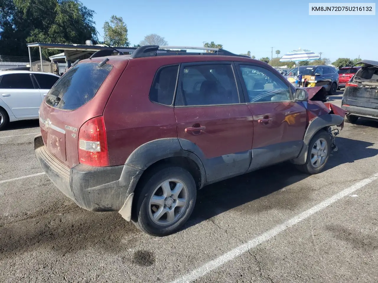 2005 Hyundai Tucson Gls VIN: KM8JN72D75U216132 Lot: 56588385