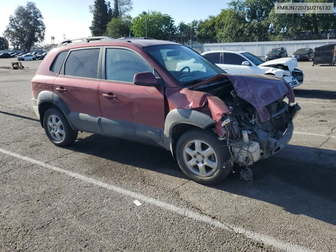 2005 Hyundai Tucson Gls VIN: KM8JN72D75U216132 Lot: 56588385