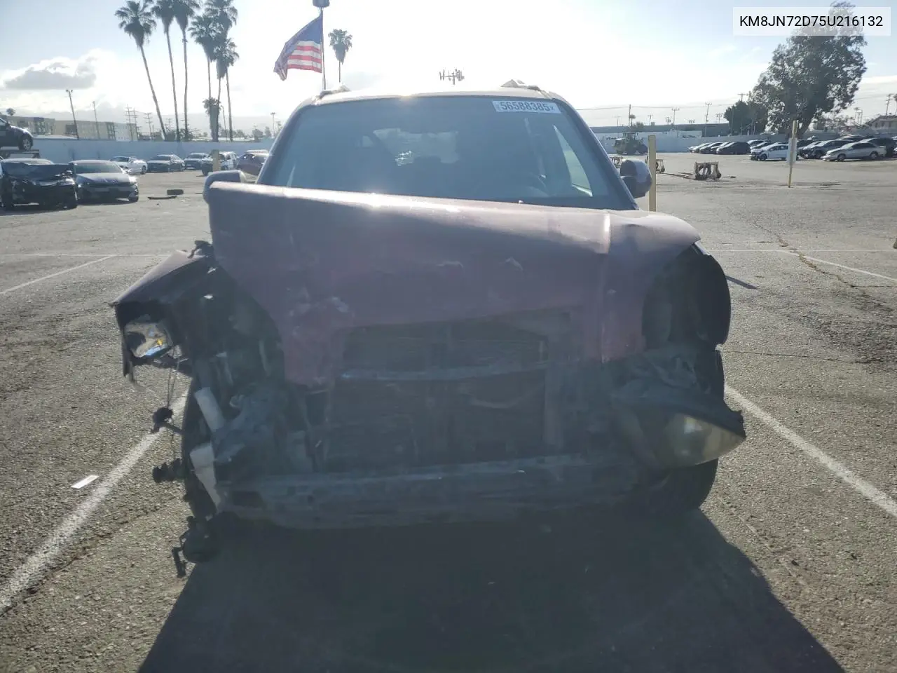 2005 Hyundai Tucson Gls VIN: KM8JN72D75U216132 Lot: 56588385