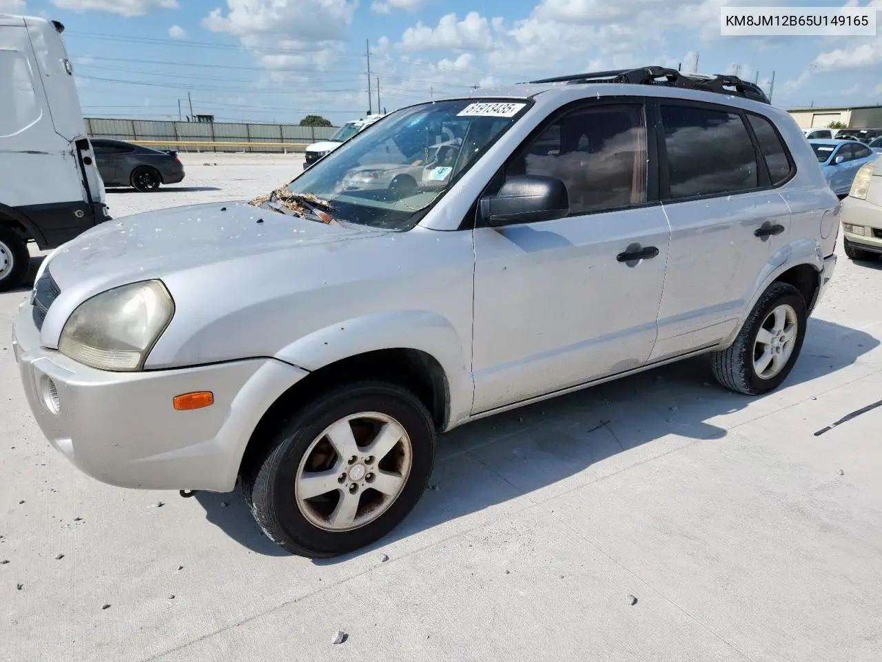 2005 Hyundai Tucson Gl VIN: KM8JM12B65U149165 Lot: 61913435
