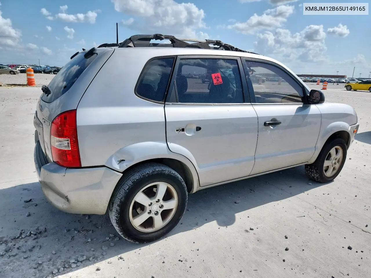 2005 Hyundai Tucson Gl VIN: KM8JM12B65U149165 Lot: 61913435