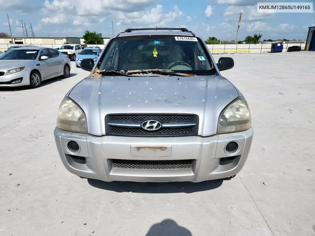 2005 Hyundai Tucson Gl VIN: KM8JM12B65U149165 Lot: 61913435
