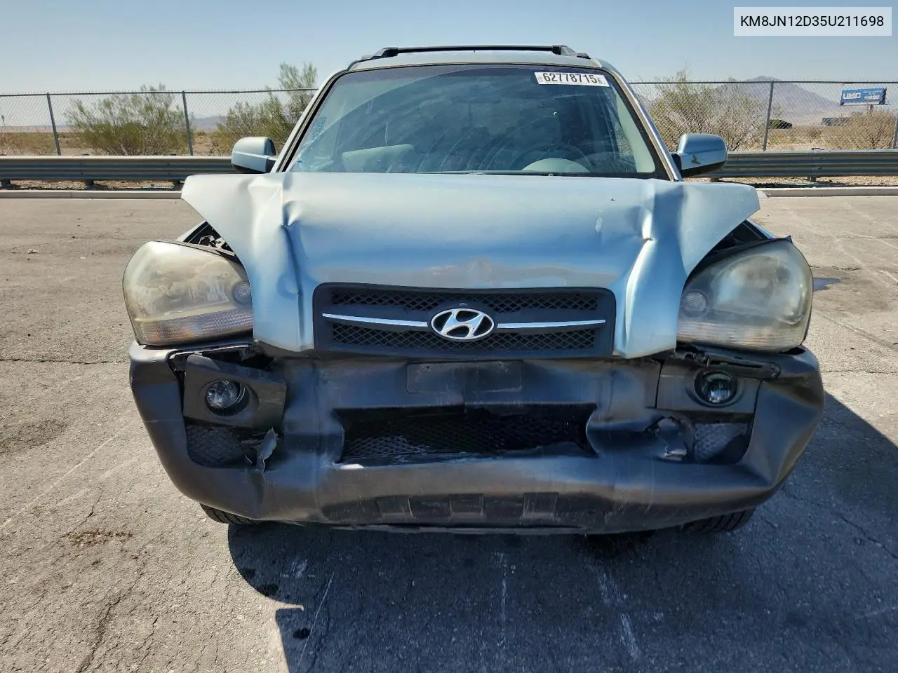 2005 Hyundai Tucson Gls VIN: KM8JN12D35U211698 Lot: 62778715