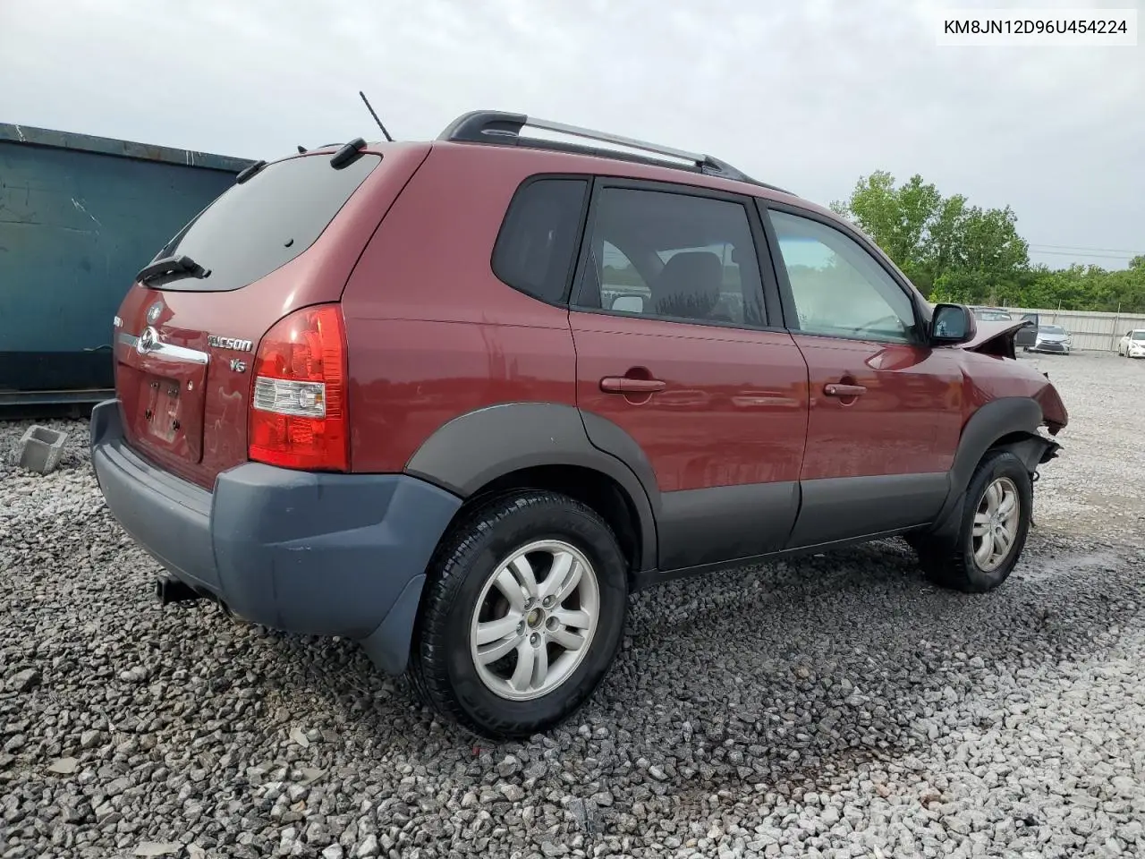 2006 Hyundai Tucson Gls VIN: KM8JN12D96U454224 Lot: 55673305