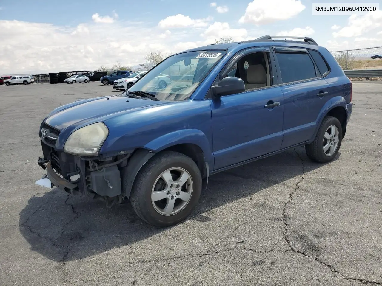 2006 Hyundai Tucson Gl VIN: KM8JM12B96U412900 Lot: 55779835