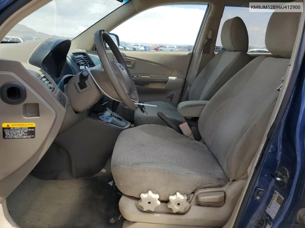 2006 Hyundai Tucson Gl VIN: KM8JM12B96U412900 Lot: 55779835