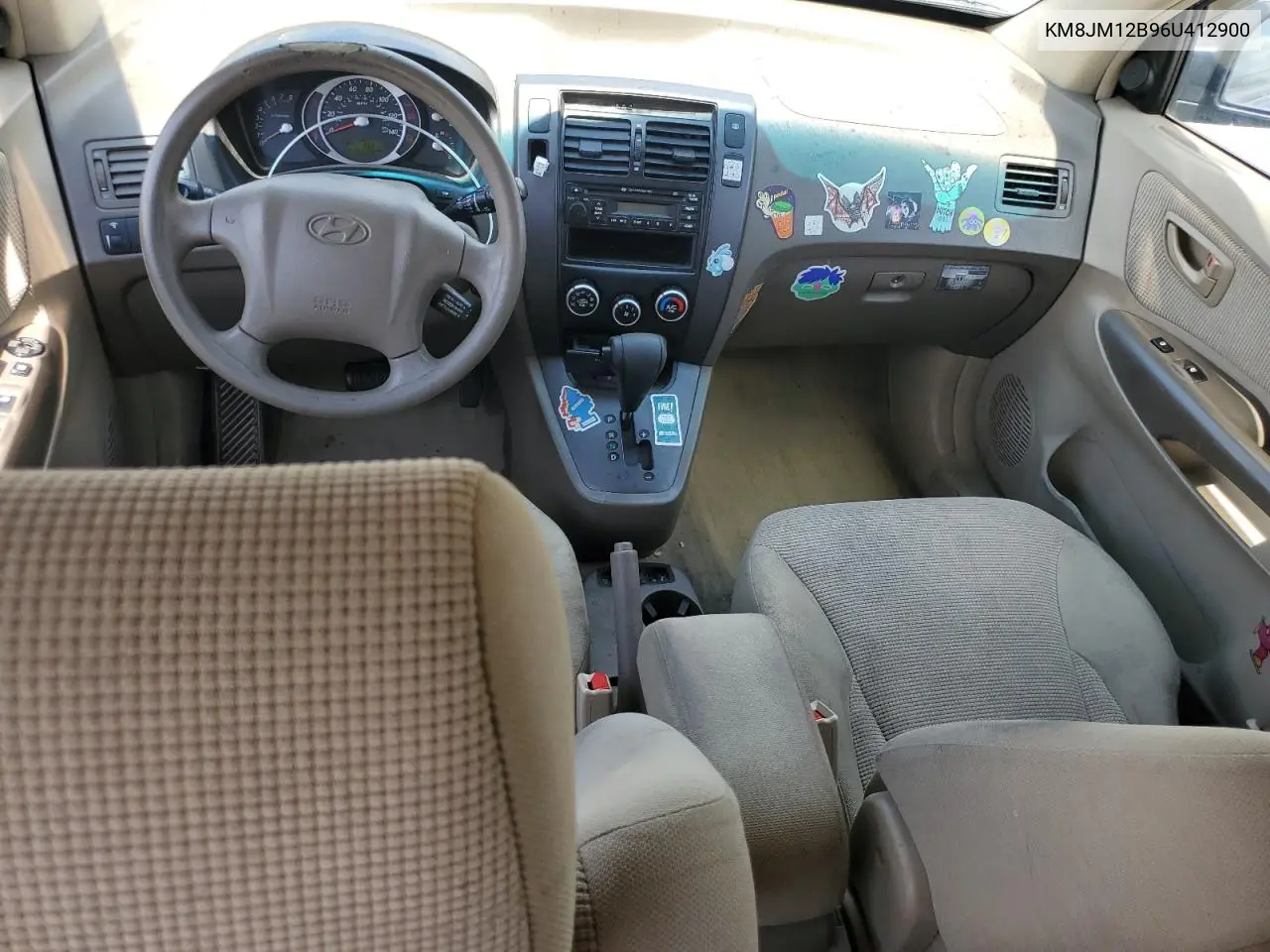 2006 Hyundai Tucson Gl VIN: KM8JM12B96U412900 Lot: 55779835