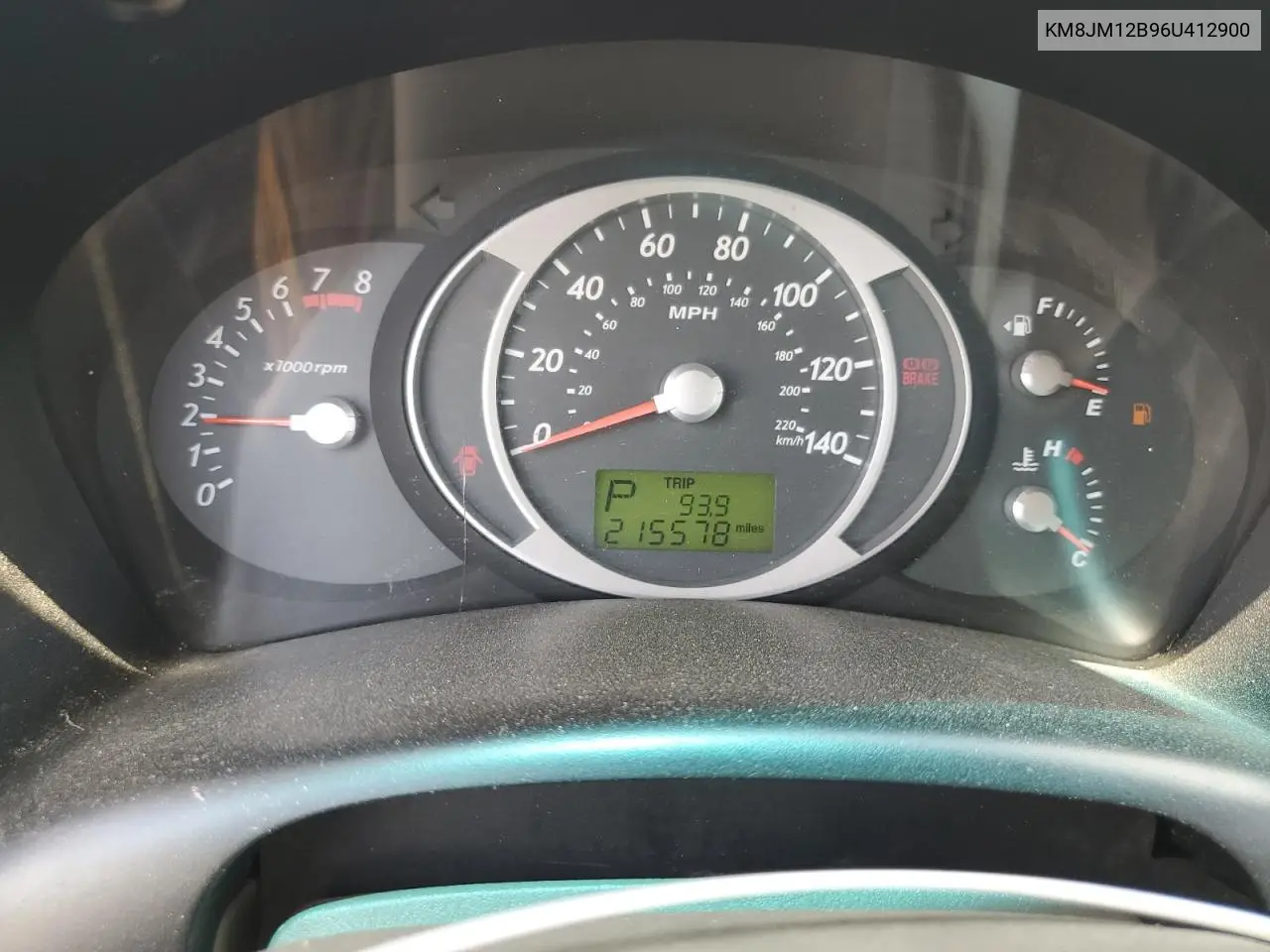 2006 Hyundai Tucson Gl VIN: KM8JM12B96U412900 Lot: 55779835