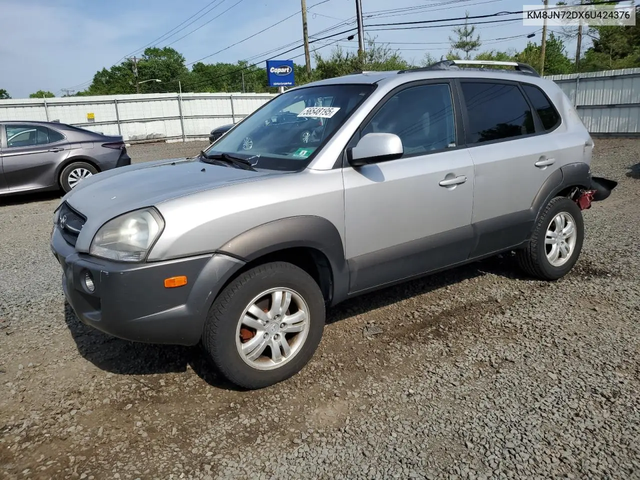 2006 Hyundai Tucson Gls VIN: KM8JN72DX6U424376 Lot: 56548195