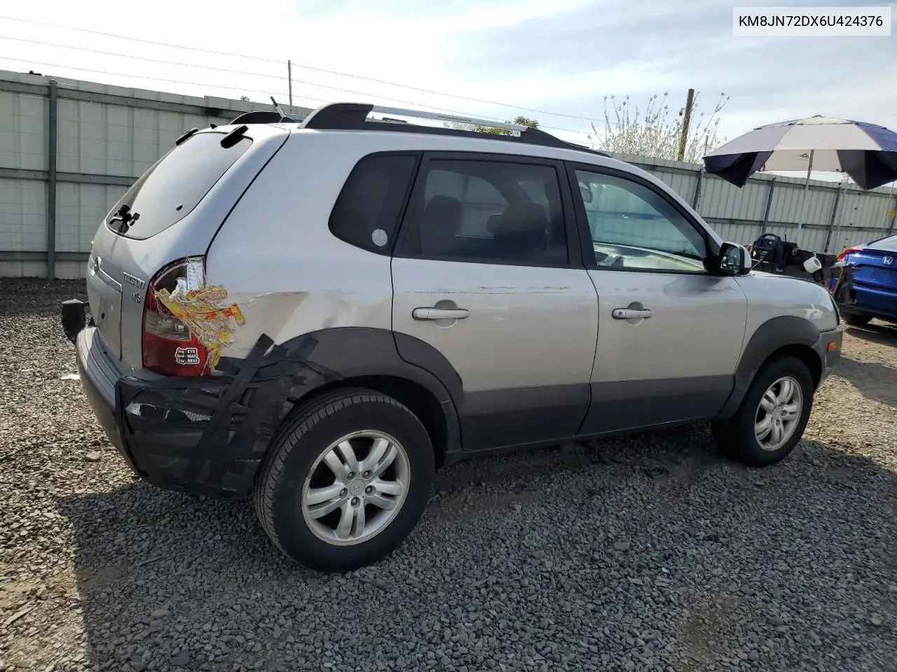 2006 Hyundai Tucson Gls VIN: KM8JN72DX6U424376 Lot: 56548195