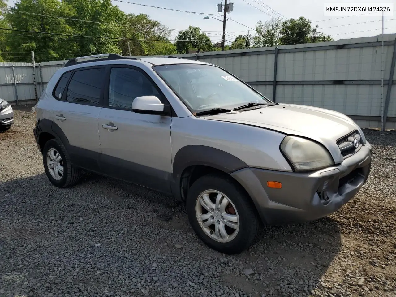 2006 Hyundai Tucson Gls VIN: KM8JN72DX6U424376 Lot: 56548195