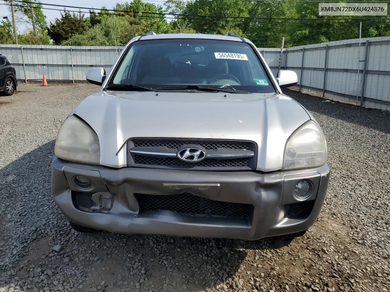 2006 Hyundai Tucson Gls VIN: KM8JN72DX6U424376 Lot: 56548195