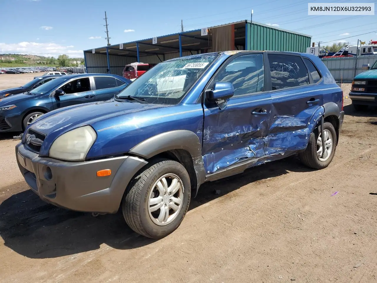 2006 Hyundai Tucson Gls VIN: KM8JN12DX6U322993 Lot: 56755855