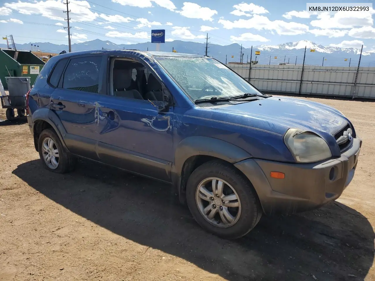 2006 Hyundai Tucson Gls VIN: KM8JN12DX6U322993 Lot: 56755855