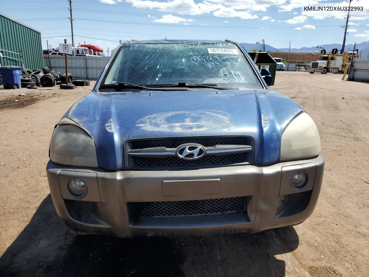 2006 Hyundai Tucson Gls VIN: KM8JN12DX6U322993 Lot: 56755855