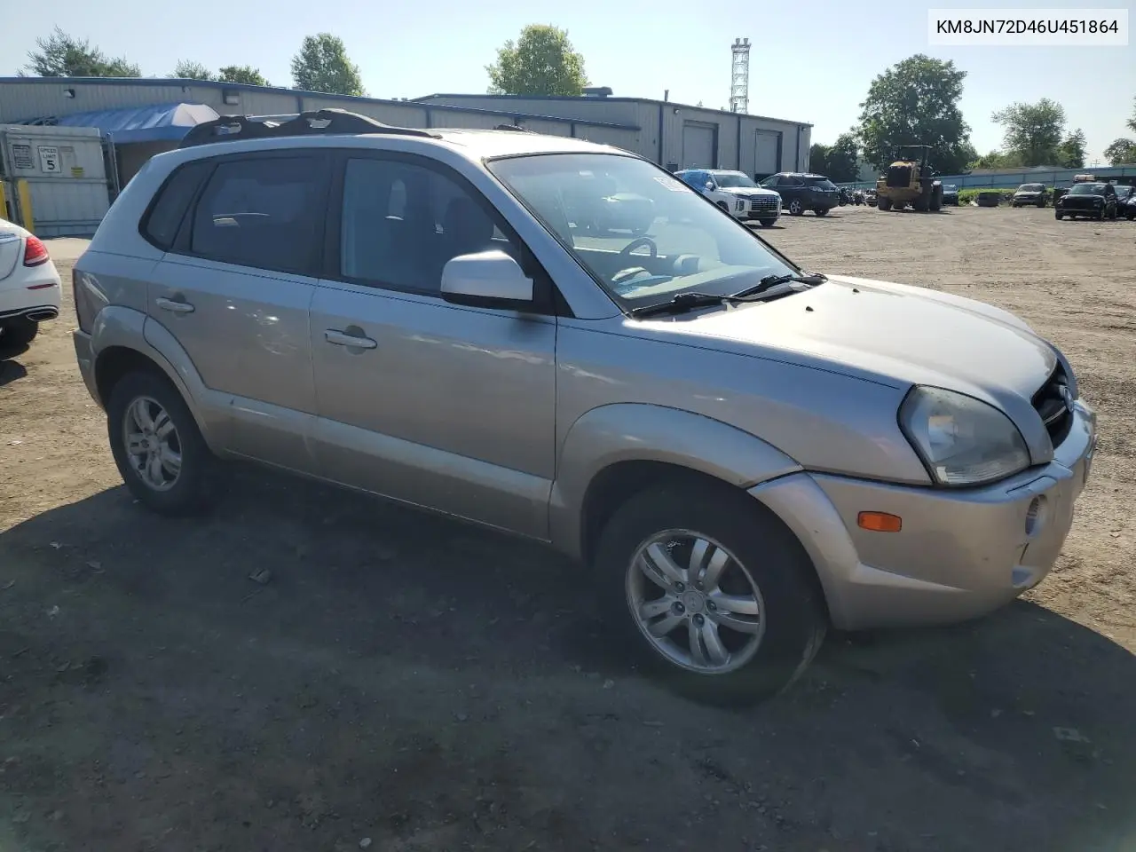 2006 Hyundai Tucson Gls VIN: KM8JN72D46U451864 Lot: 61017585