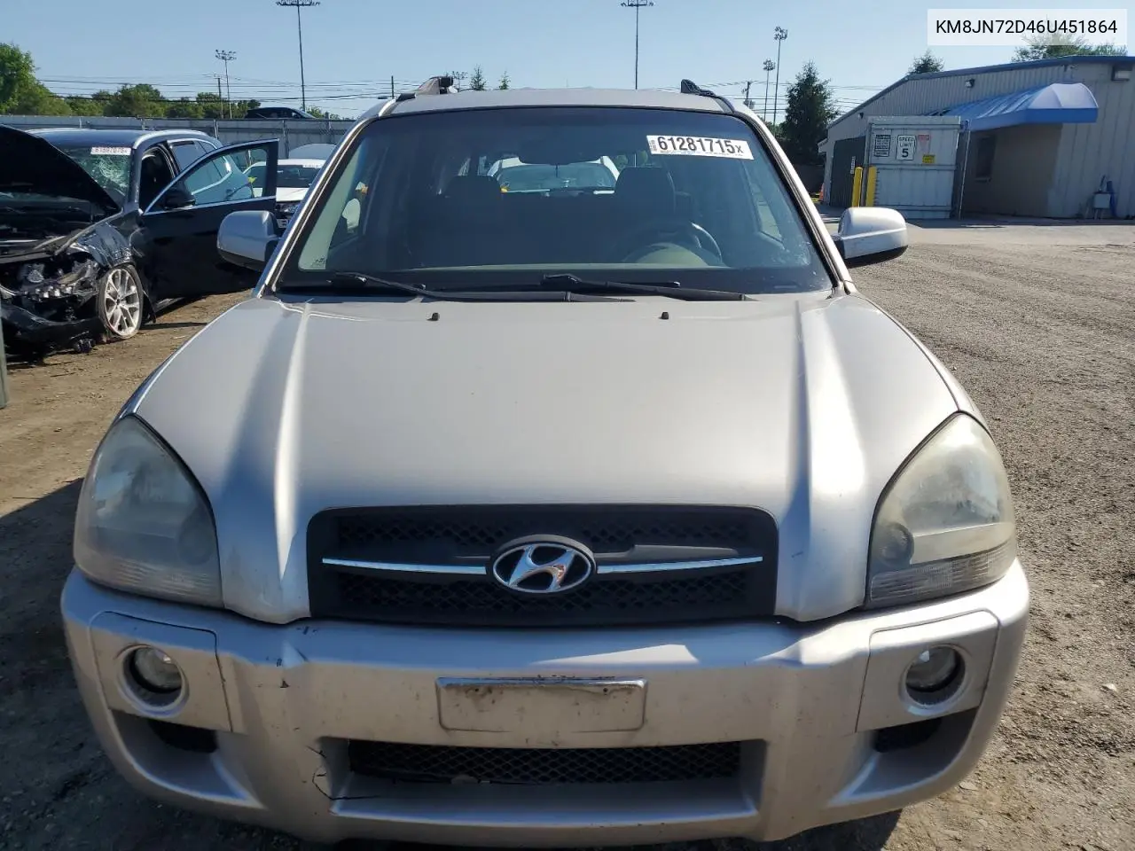 2006 Hyundai Tucson Gls VIN: KM8JN72D46U451864 Lot: 61017585