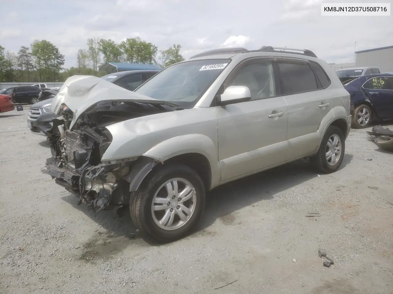 2007 Hyundai Tucson Se VIN: KM8JN12D37U508716 Lot: 52168205