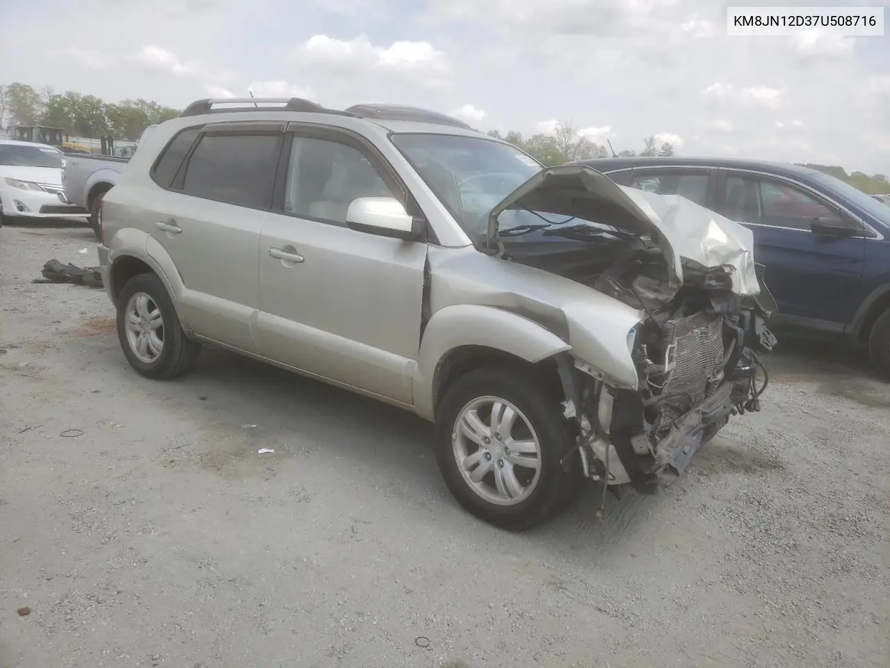 2007 Hyundai Tucson Se VIN: KM8JN12D37U508716 Lot: 52168205