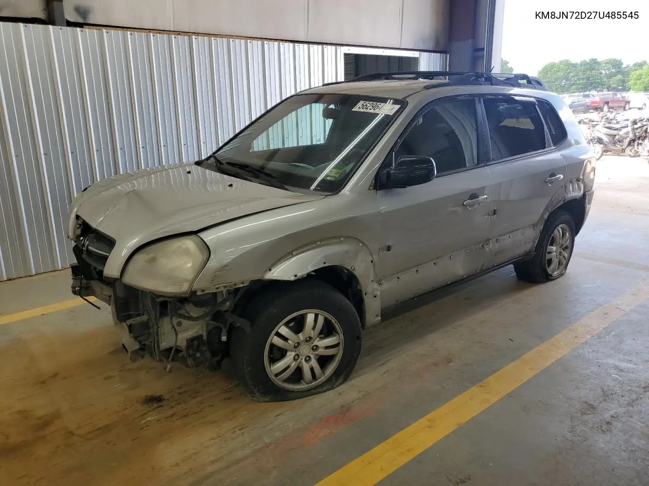 2007 Hyundai Tucson Se VIN: KM8JN72D27U485545 Lot: 56296465