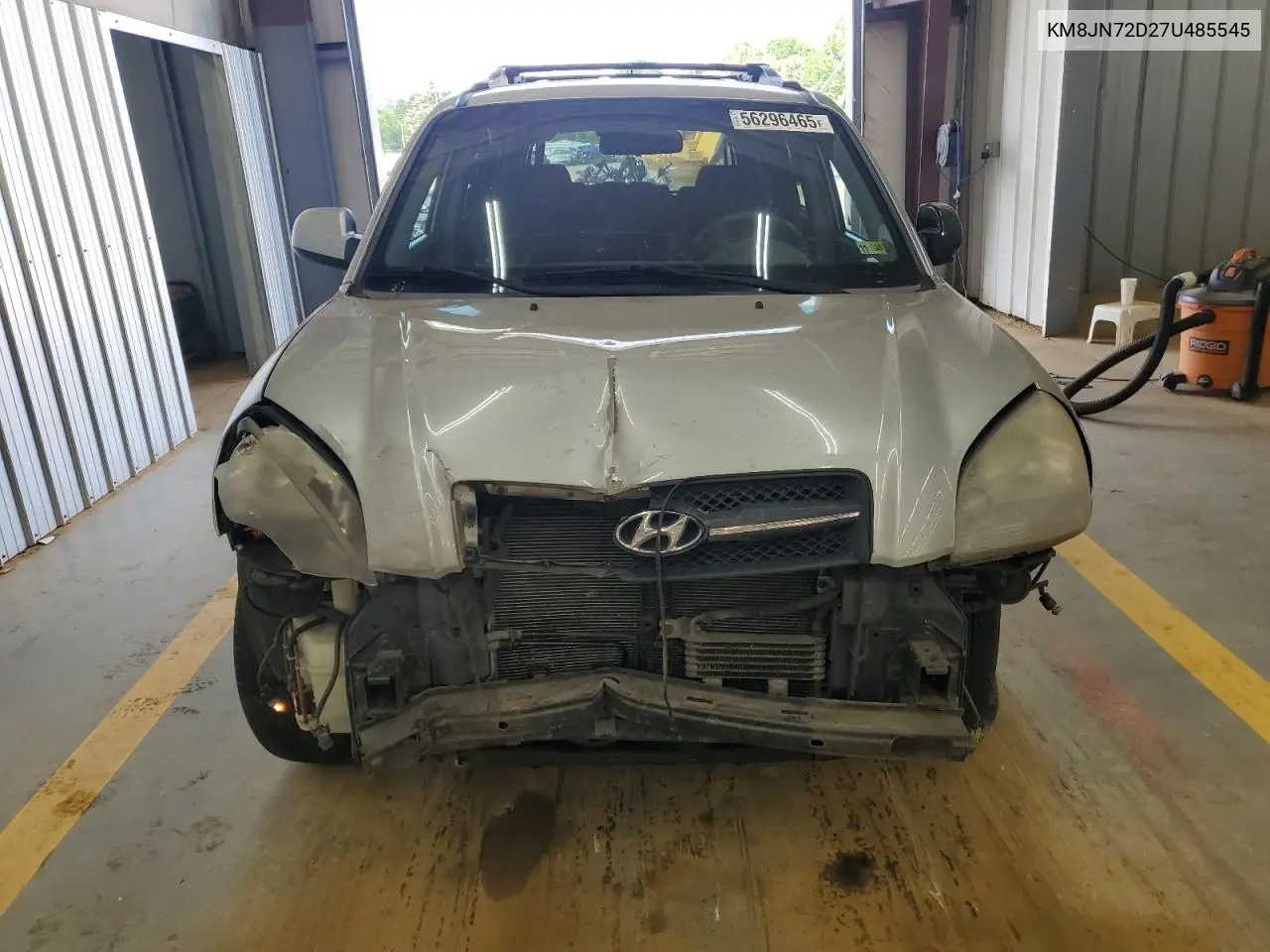 2007 Hyundai Tucson Se VIN: KM8JN72D27U485545 Lot: 56296465