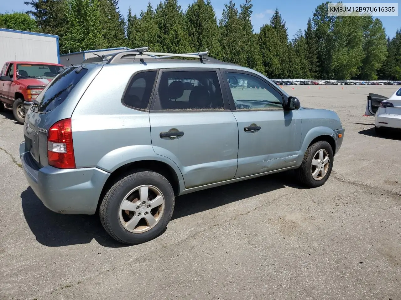 2007 Hyundai Tucson Gls VIN: KM8JM12B97U616355 Lot: 56416775