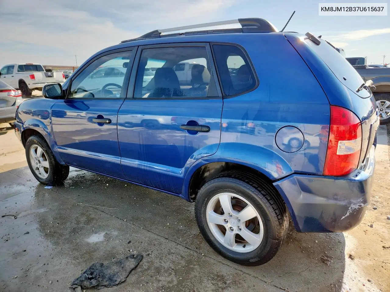 2007 Hyundai Tucson Gls VIN: KM8JM12B37U615637 Lot: 59205175