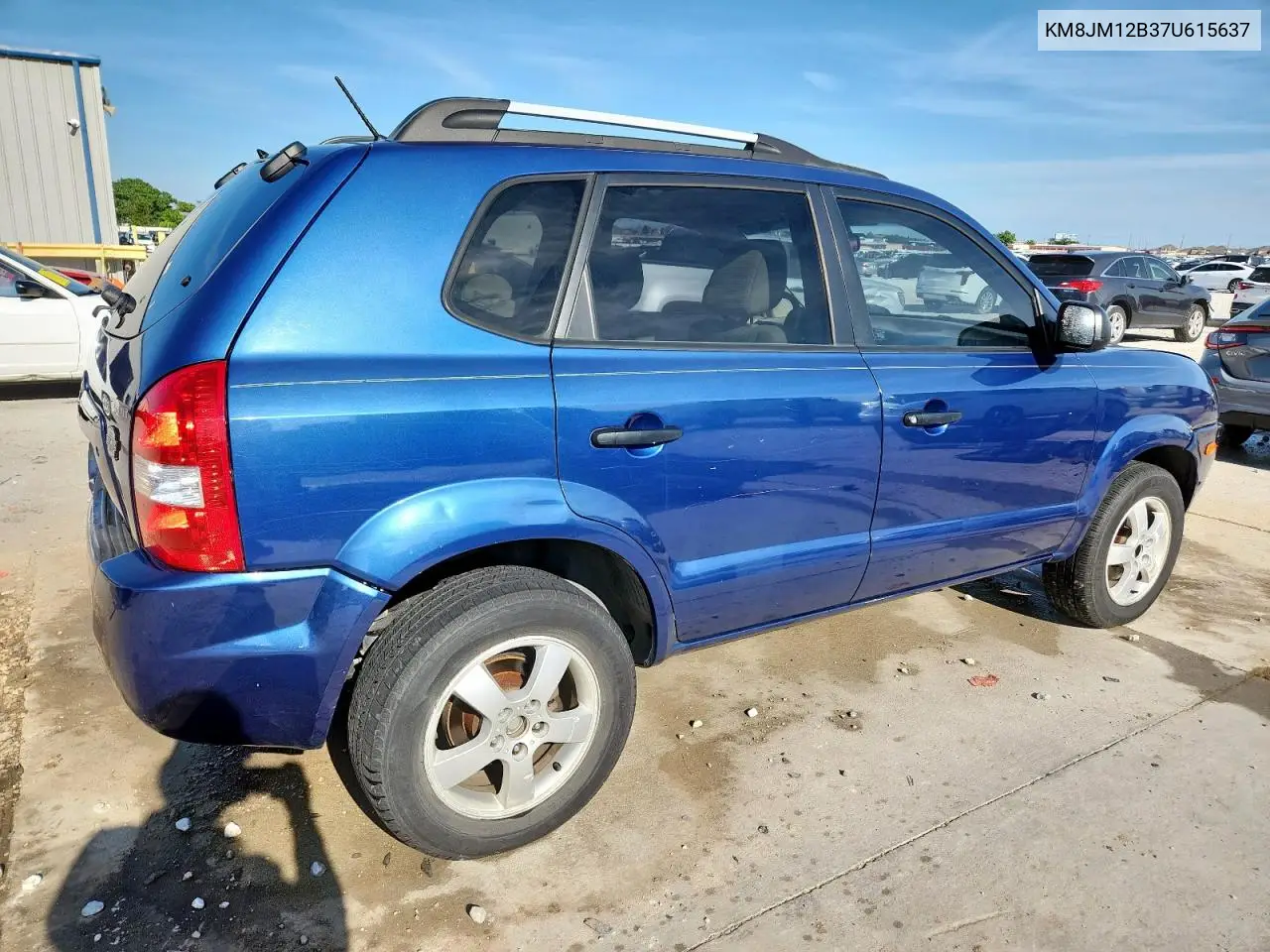2007 Hyundai Tucson Gls VIN: KM8JM12B37U615637 Lot: 59205175