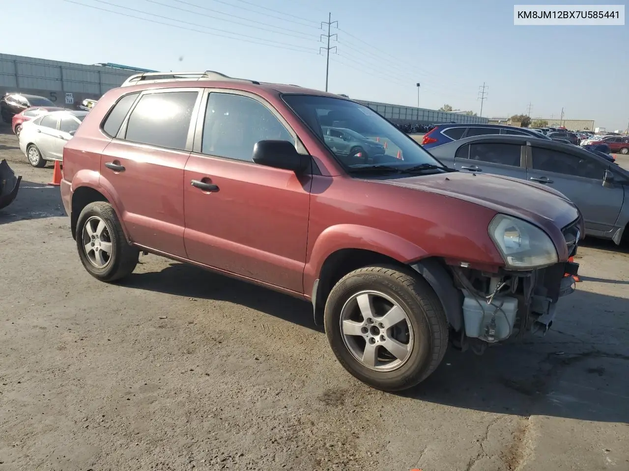 2007 Hyundai Tucson Gls VIN: KM8JM12BX7U585441 Lot: 61249095