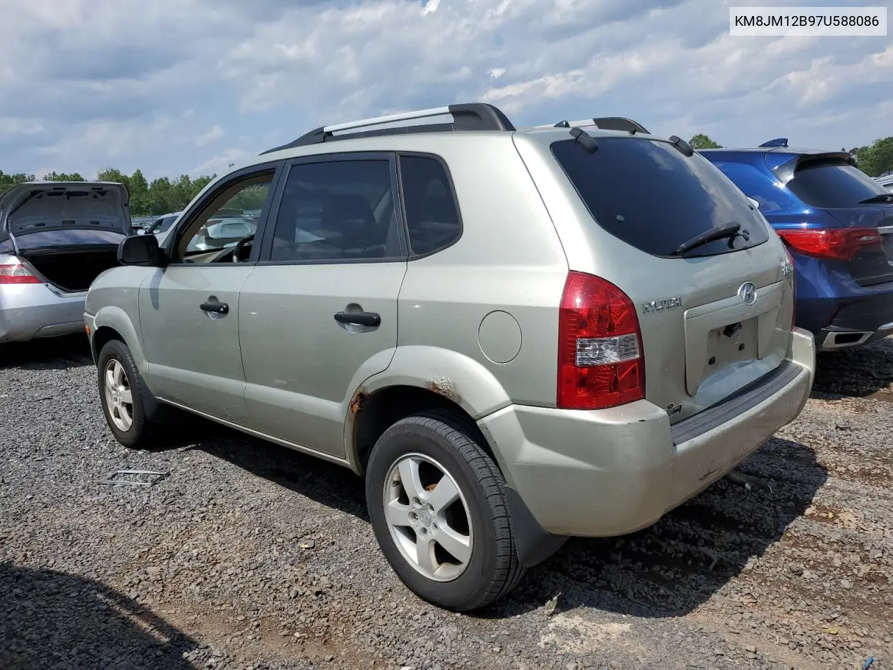 2007 Hyundai Tucson Gls VIN: KM8JM12B97U588086 Lot: 61464585
