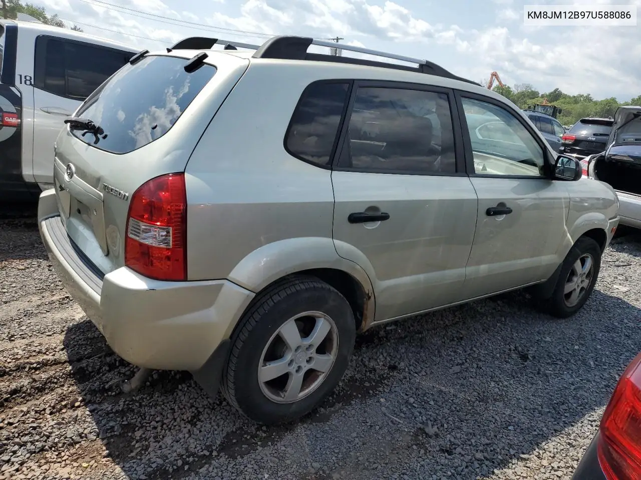 2007 Hyundai Tucson Gls VIN: KM8JM12B97U588086 Lot: 61464585