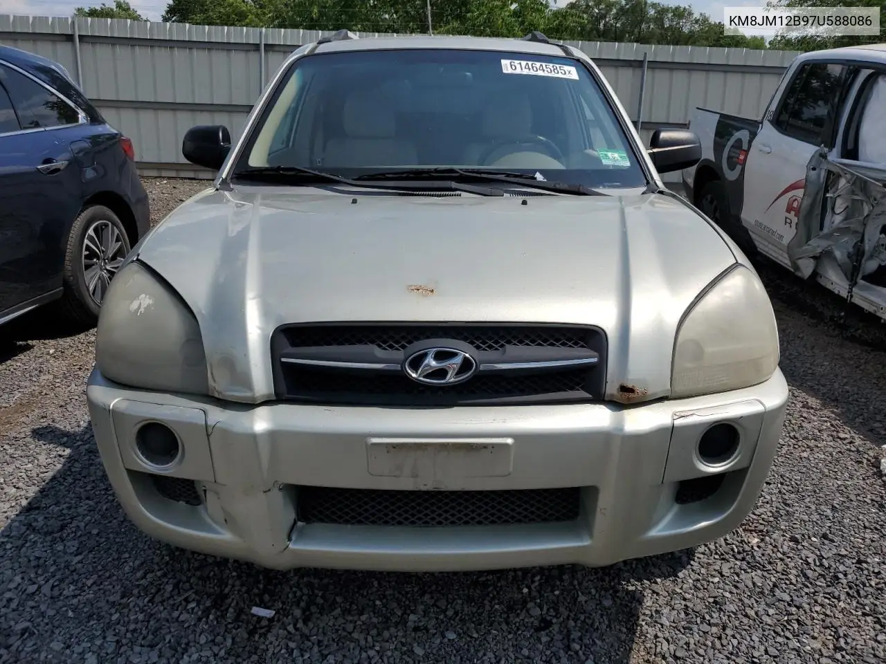 2007 Hyundai Tucson Gls VIN: KM8JM12B97U588086 Lot: 61464585