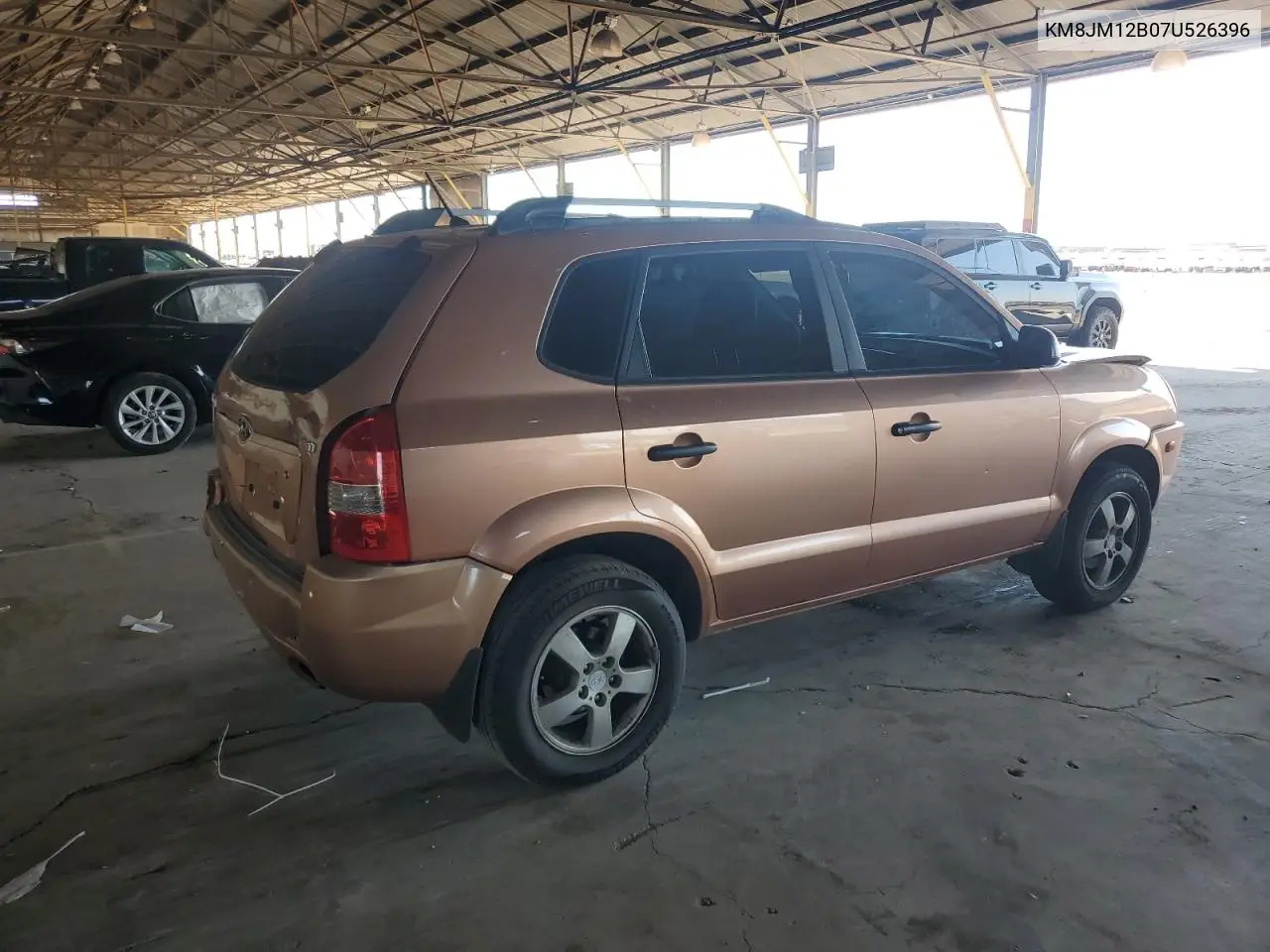 2007 Hyundai Tucson Gls VIN: KM8JM12B07U526396 Lot: 61802375