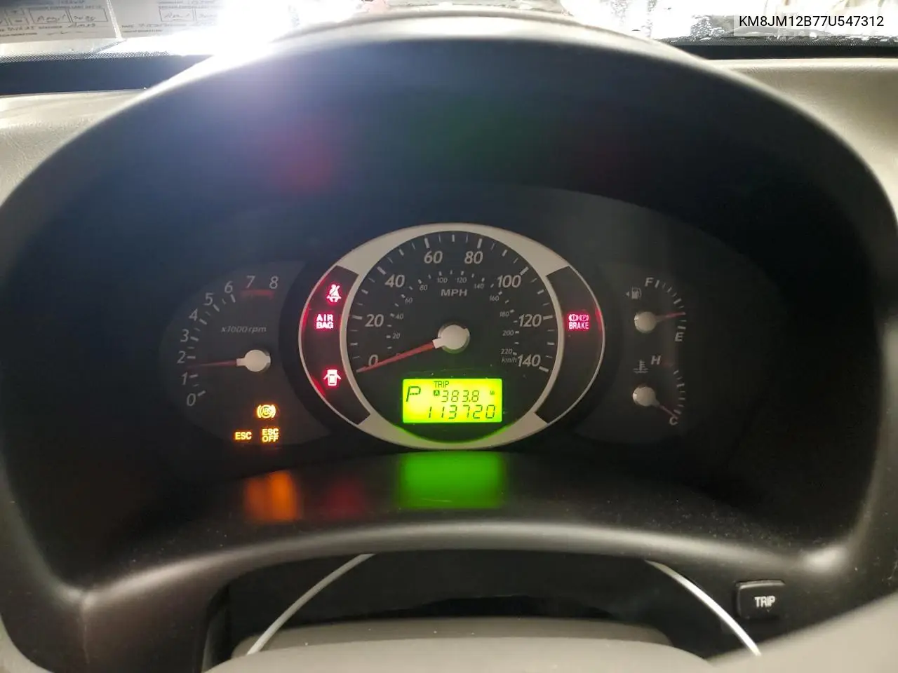 2007 Hyundai Tucson Gls VIN: KM8JM12B77U547312 Lot: 61903915
