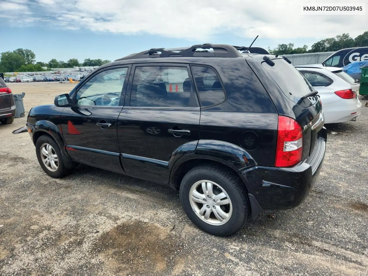 2007 Hyundai Tucson Se VIN: KM8JN72D07U503945 Lot: 61957995