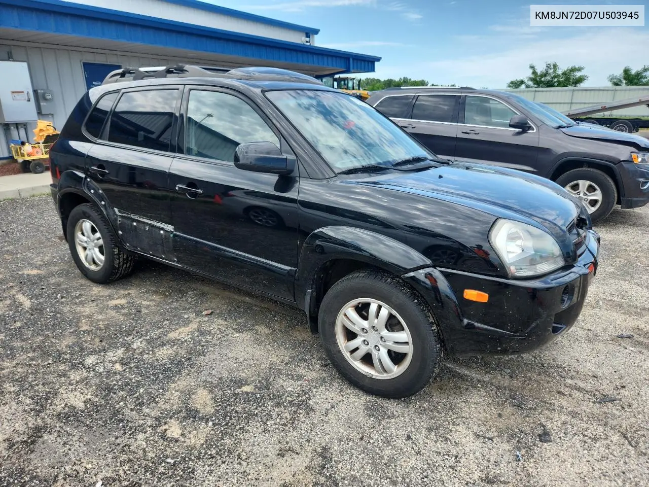 2007 Hyundai Tucson Se VIN: KM8JN72D07U503945 Lot: 61957995