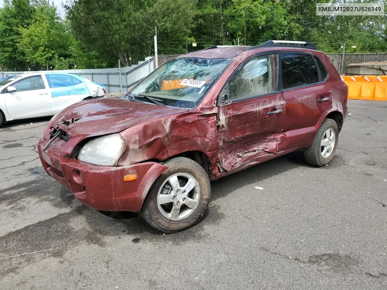 2007 Hyundai Tucson Gls VIN: KM8JM12B27U526349 Lot: 62195895