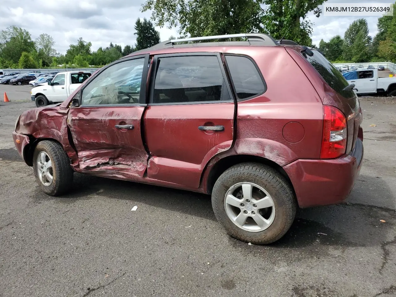 2007 Hyundai Tucson Gls VIN: KM8JM12B27U526349 Lot: 62195895