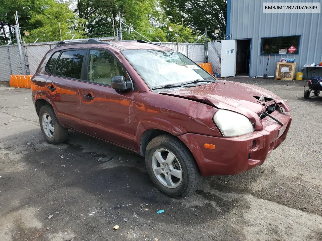 2007 Hyundai Tucson Gls VIN: KM8JM12B27U526349 Lot: 62195895