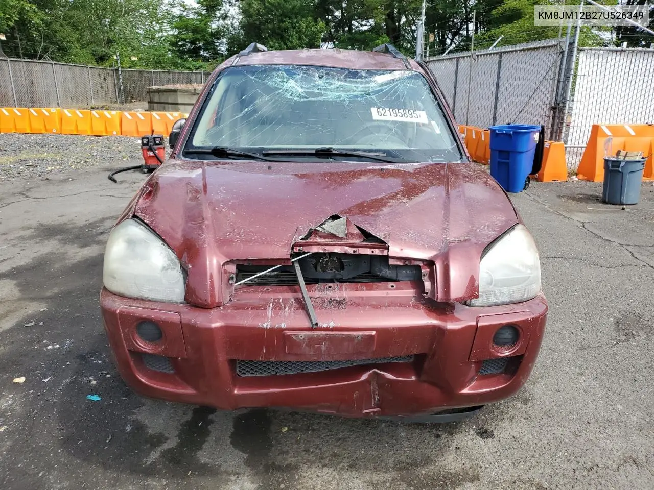2007 Hyundai Tucson Gls VIN: KM8JM12B27U526349 Lot: 62195895