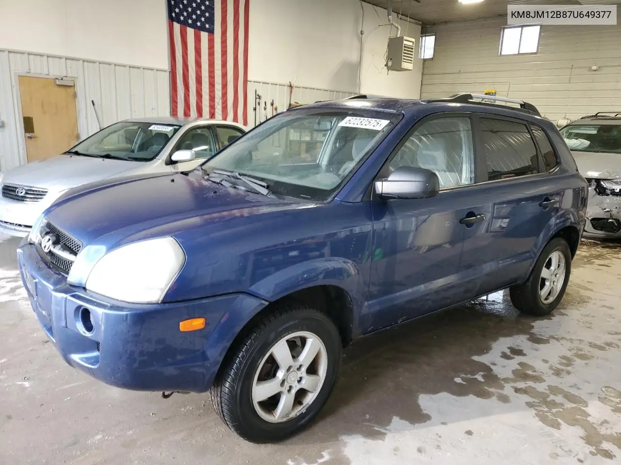 2007 Hyundai Tucson Gls VIN: KM8JM12B87U649377 Lot: 62232575