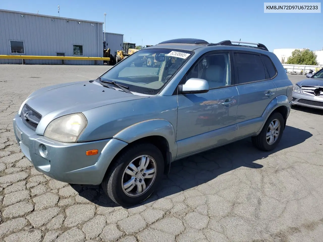 2007 Hyundai Tucson Se VIN: KM8JN72D97U672233 Lot: 62538665