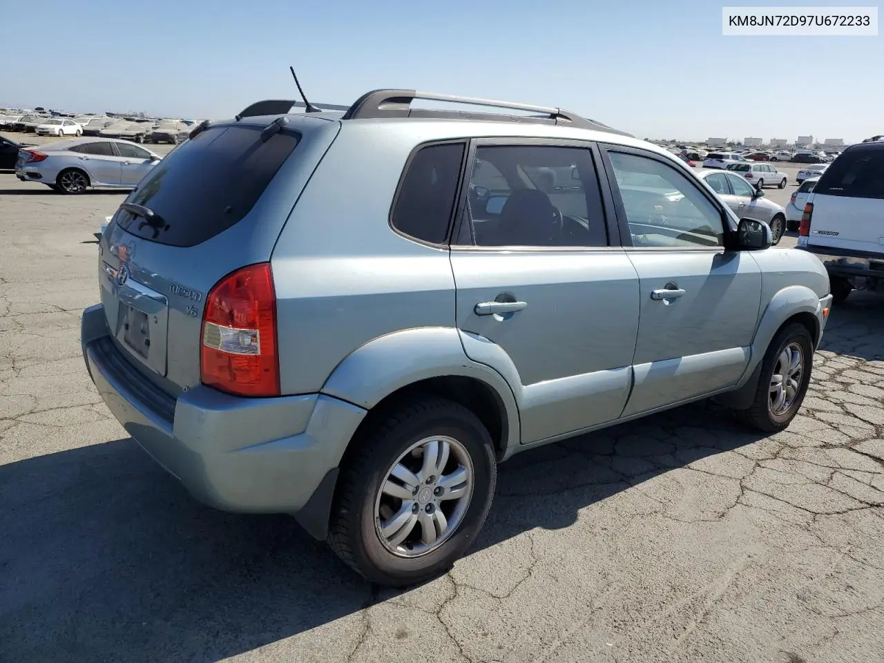 2007 Hyundai Tucson Se VIN: KM8JN72D97U672233 Lot: 62538665