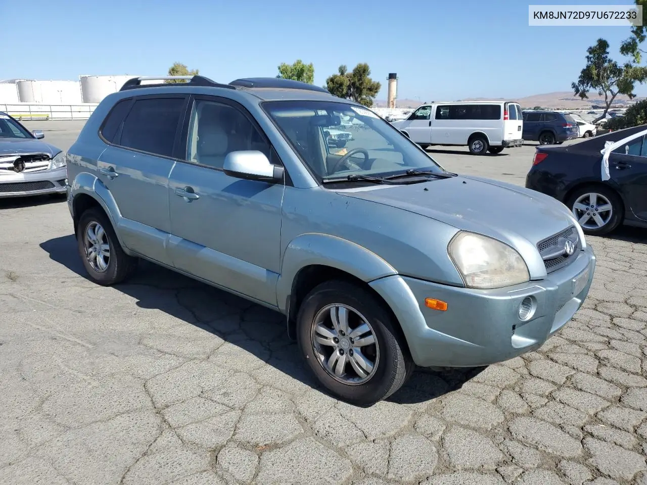 2007 Hyundai Tucson Se VIN: KM8JN72D97U672233 Lot: 62538665