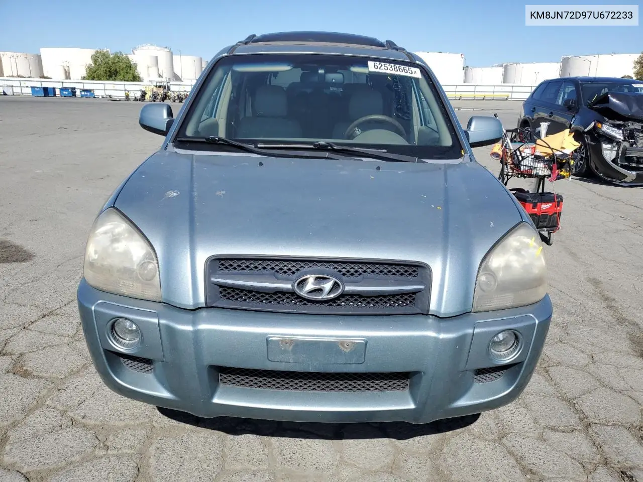 2007 Hyundai Tucson Se VIN: KM8JN72D97U672233 Lot: 62538665