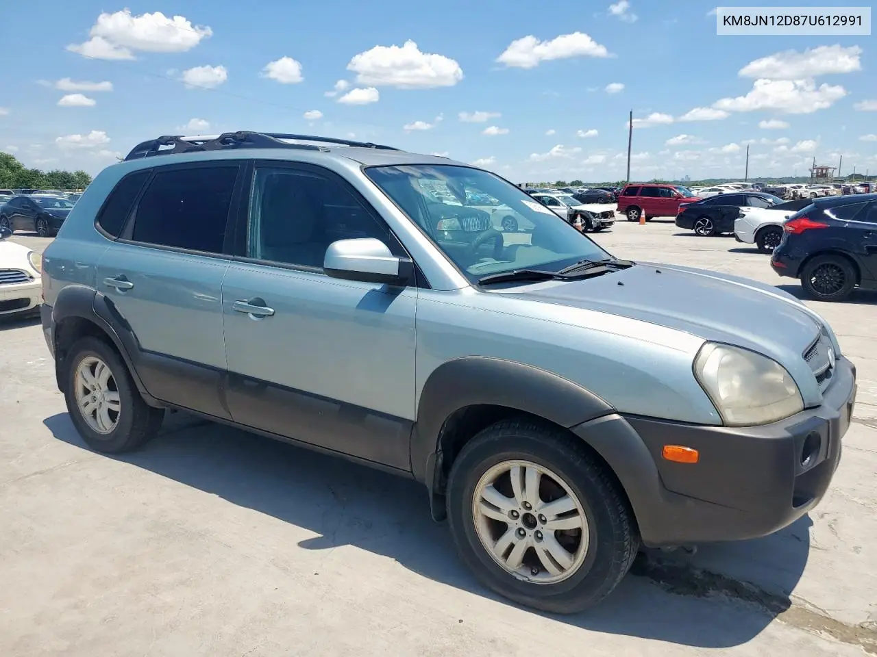 2007 Hyundai Tucson Se VIN: KM8JN12D87U612991 Lot: 62695105