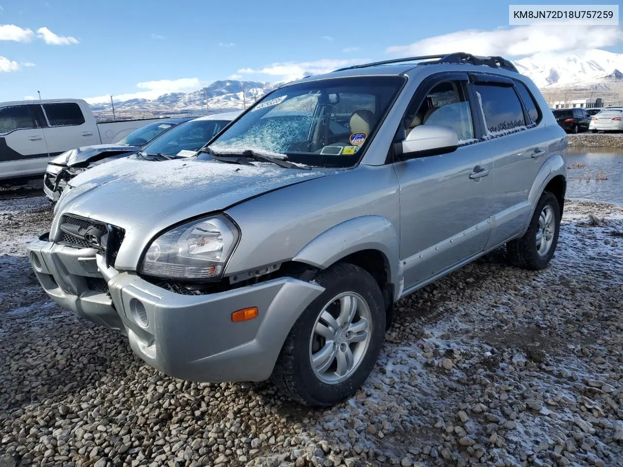 2008 Hyundai Tucson Se VIN: KM8JN72D18U757259 Lot: 45293235